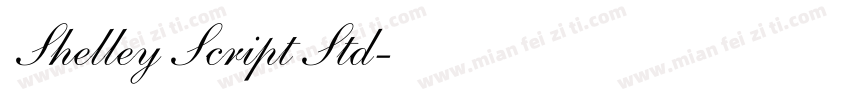 Shelley Script Std字体转换